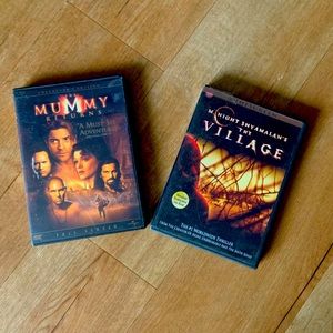 Two DVD movies Mummy Returns and The Village.